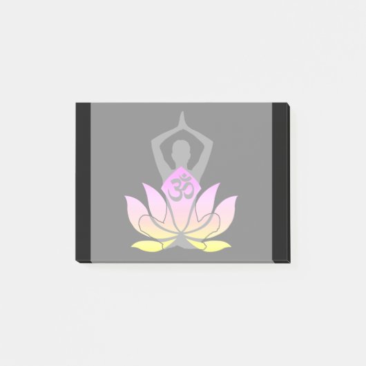 OM Namaste Spirituele Lotus Flower Yoga Pose Post-it® Notes (Voorkant)