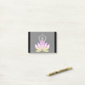 OM Namaste Spirituele Lotus Flower Yoga Pose Post-it® Notes (Op bureau)