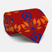 OM Namaste Spirituele Lotus Flower Yoga Pose Stropdas (Opgerold)