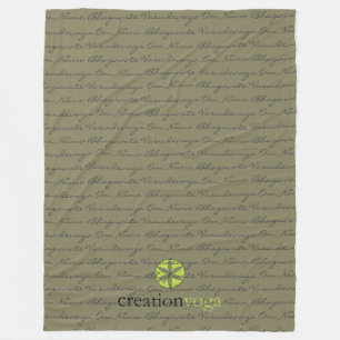 Om Namo Fleece Blanket - 60 x 80 inch Deken