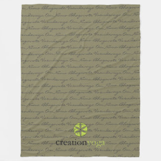 Om Namo Fleece Blanket - 60 x 80 inch Deken