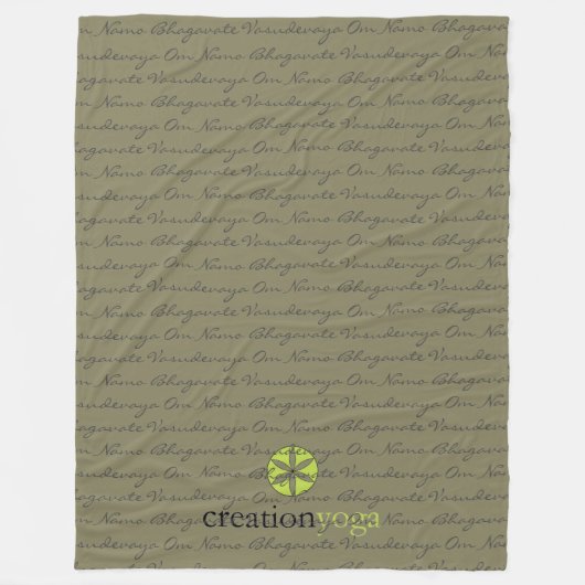 Om Namo Fleece Blanket - 60 x 80 inch Deken (Voorkant)