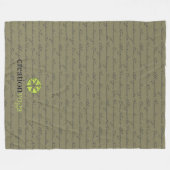 Om Namo Fleece Blanket - 60 x 80 inch Deken (Voorkant (Horizontaal))