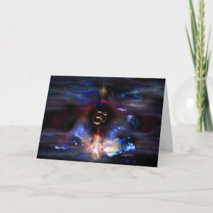Om Nebulae Feestdagen Kaart