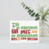 Om neurowetenschap te doen briefkaart (Staand voorkant)