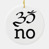 Om no keramisch ornament (Achterkant)