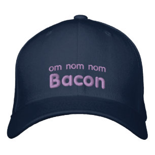 OM NOM NOM BACON Love Geborduurde Pet