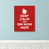 Om Nom Nom Canvas Afdruk (Insitu (Houten vloer))