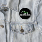 Om Nom Nom Dinosaur Rawr is Hungry Ronde Button 5,7 Cm (In situ)