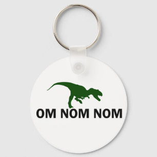 Om Nom Nom Dinosaur Rawr is Hungry Sleutelhanger