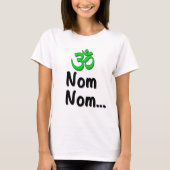Om nom nom Funny Yoga shirt (Voorkant)