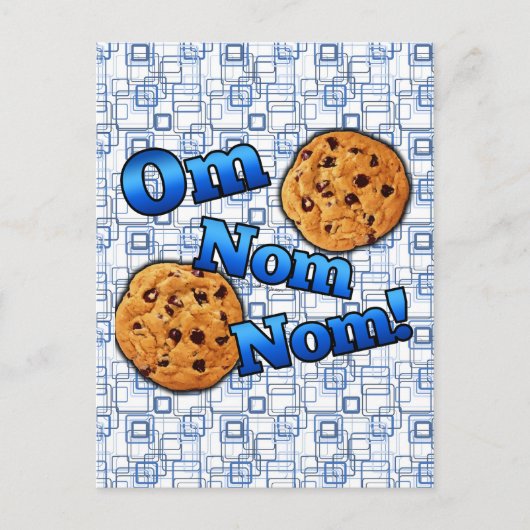 Om Nom Nom, Meme Love Cookies Briefkaart (Voorkant)
