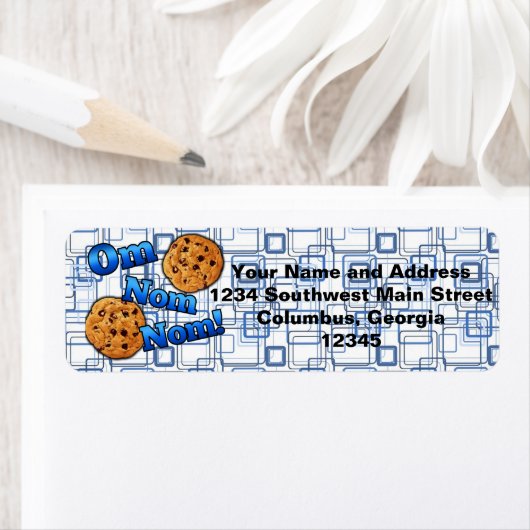 Om Nom Nom, Meme Love Cookies Etiket (Insitu)