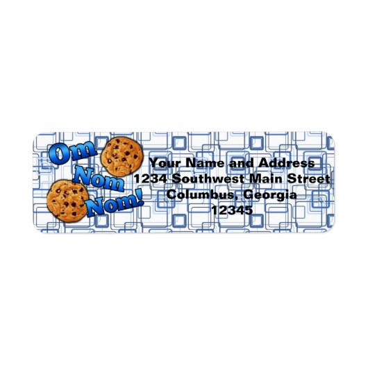 Om Nom Nom, Meme Love Cookies Etiket (Voorkant)