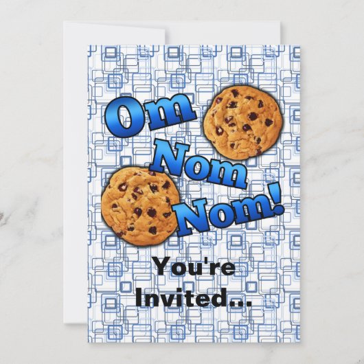 Om Nom Nom, Meme Love Cookies Kaart (Voorkant)