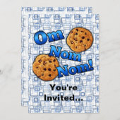 Om Nom Nom, Meme Love Cookies Kaart (Voorkant / Achterkant)