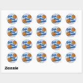 Om Nom Nom, Meme Love Cookies Ronde Sticker (Vel)