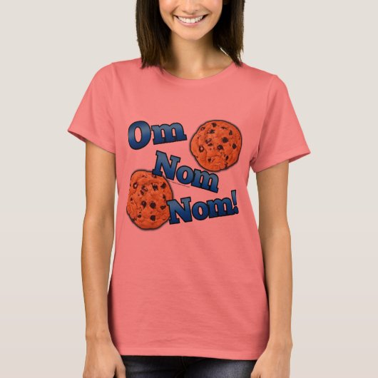Om Nom Nom, Meme Love Cookies T-shirt (Voorkant)