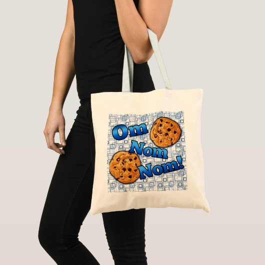 Om Nom Nom, Meme Love Cookies Tote Bag (Voorkant (product))