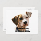 Om, nom, nom, nom. briefkaart (Voorkant / Achterkant)