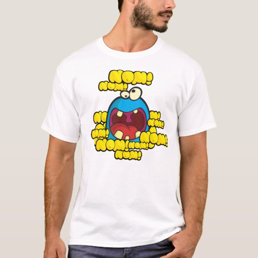 OM NOM NOM NOM NOM T-SHIRT (Voorkant)