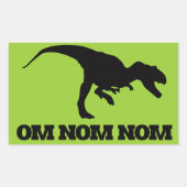 Om Nom Nom Rechthoekige Sticker (Voorkant)