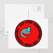 Om-Nom-Nomnivore Briefkaart (Voorkant / Achterkant)