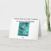 Om notecard kaart (Achterkant)