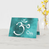 Om notecard kaart (Gele Bloem)