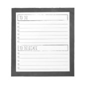 Om Notitieblokken te doen en te delegeren (Voorkant)