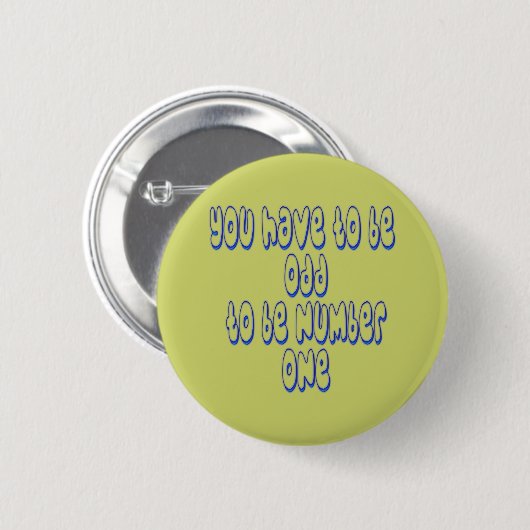 Om nummer één te zijn ronde button 5,7 cm (Voorkant /achterkant)