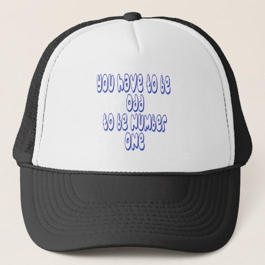 Om nummer één te zijn trucker pet (Voorkant)