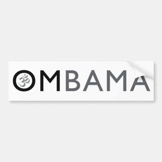 om obama bumpersticker (Voorkant)