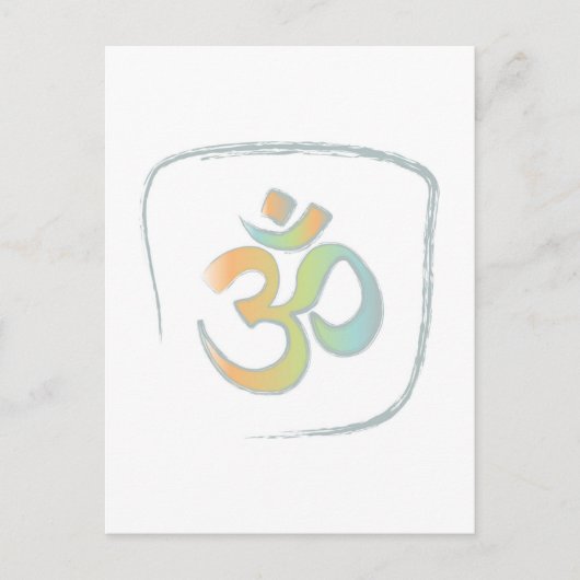 Om of Aum Briefkaart (Voorkant)