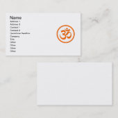 Om- of Aum-Visitekaartjes Visitekaartje (Voorkant / Achterkant)