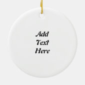 Om Ohm Aum Namaste Yoga Symbol Keramisch Ornament (Achterkant)