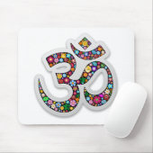 Om Ohm Aum Namaste Yoga Symbol Muismat (Met muis)
