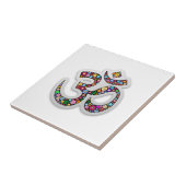 Om Ohm Aum Namaste Yoga Symbol Tegeltje (Zijkant)