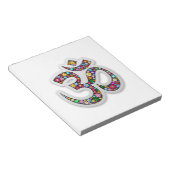 Om Ohm Aum Namaste Yoga Symbool Notitieblok (Schuin)