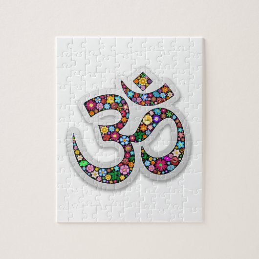 Om Ohm Aum Namaste Yogasymbool Legpuzzel (Verticaal)