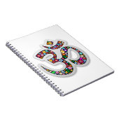 Om Ohm Aum Namaste Yogasymbool Notitieboek (Rechterzijde)