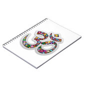 Om Ohm Aum Namaste Yogasymbool Notitieboek (Linkerzijde)
