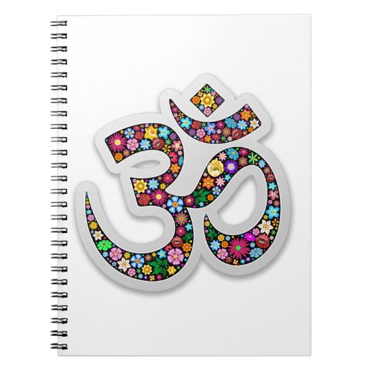 Om Ohm Aum Namaste Yogasymbool Notitieboek (Voorkant)
