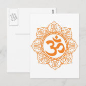 Om - Ohm - Aum Symbol Briefkaart (Voorkant / Achterkant)