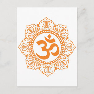 Om - Ohm - Aum Symbol Briefkaart