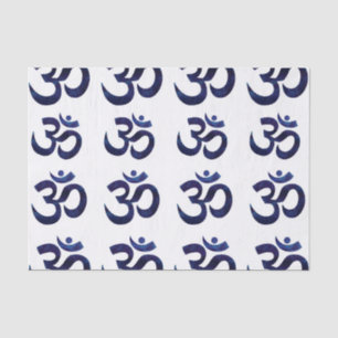 Om Ohm Symbol Yoga Meditation Zen Pattern Tissuepapier