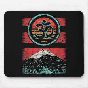 Om Ohm Symbool Retro Vintage 80s Stijl Meditatie Y Muismat