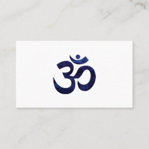 Om Ohm Symbool Teken Yoga Meditatie Zen Visitekaartje