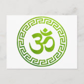 Om, Om Hindu, Om Symbol, Om Logo, Aum Briefkaart (Voorkant)