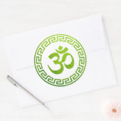 Om, Om Hindu, Om Symbol, Om Logo, Aum Ronde Sticker (Envelop)